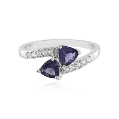 Anello in argento con Iolite