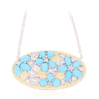 Collana in argento con Turchese Sleeping Beauty (Dallas Prince Designs)