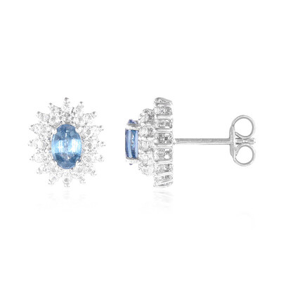 Orecchini in argento con Cianite Peacock