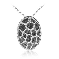 Collana in oro con Diamante Nero