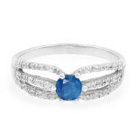 Anello in argento con Apatite Blu Royal