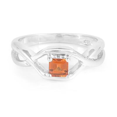 Anello in argento con Granato Essonite
