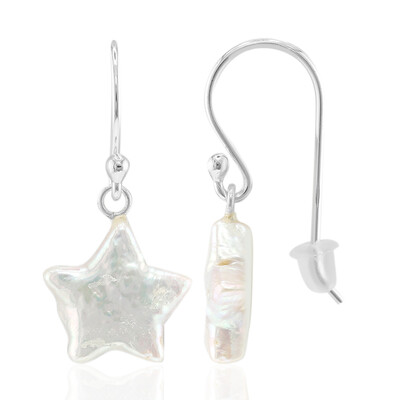 Orecchini in argento con Perla Keshi (TPC)