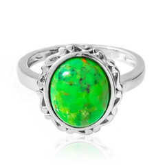 Anello in argento con Turchese Kingman Mohave Verde