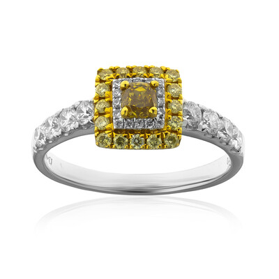 Anello in oro con Diamante Giallo SI2 (CIRARI)