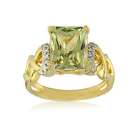 Anello placcato in oro con Zultanite