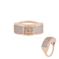 Anello in oro con Quarzo Bianco (KM by Juwelo)