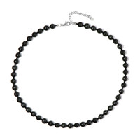 Collana in argento con Diopside Stellato d'India