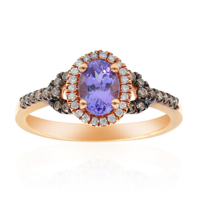 Anello in oro con Tanzanite AAA