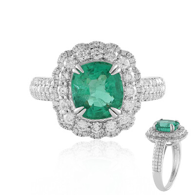 Anello in oro con Smeraldo Zambia AAA (de Melo)