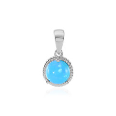 Ciondolo in argento con Opale Blu dell'Etiopia