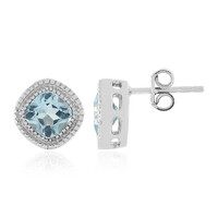 Orecchini in argento con Topazio Blu Cielo