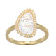Anello in argento con Quarzo Bianco