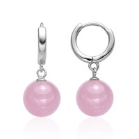 Orecchini in argento con Quarzo Rosa