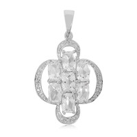 Ciondolo in argento con Goshenite