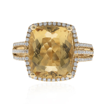 Anello in oro con Berillo Dorato (CIRARI)