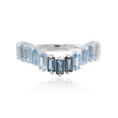 Anello in argento con Topazio Bianco