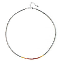 Collana in argento con Ematite Argentata