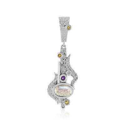 Ciondolo in argento con Labradorite (MONOSONO COLLECTION)