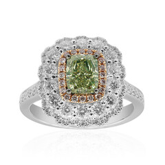 Anello in oro con Diamante Verde SI1 (CIRARI)