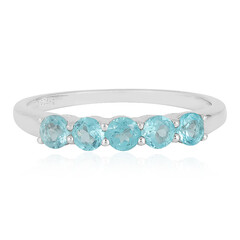 Anello in argento con Apatite Blu
