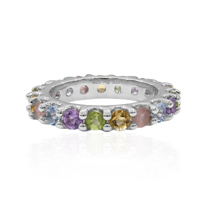 Anello in argento con Topazio Blu Cielo