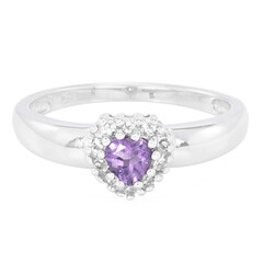 Anello in argento con Ametista Nigeriana