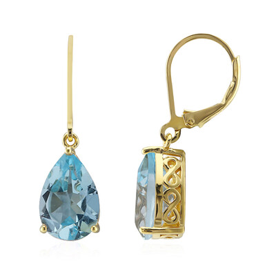 Orecchini in argento con Topazio Blu Cielo