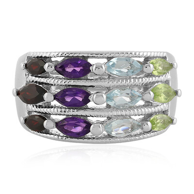 Anello in argento con Topazio Blu Cielo