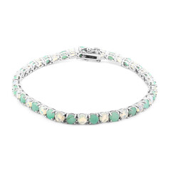 Bracciale in argento con Smeraldo Brasiliano