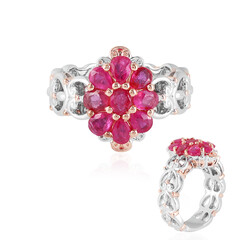 Anello in argento con Rubino Tanzania (Gems en Vogue)