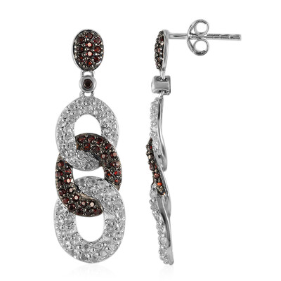 Orecchini in argento con Granato
