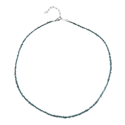 Collana in argento con Diamante Blu (CUSTODANA)