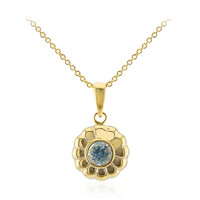 Collana in argento con Topazio Blu Cielo