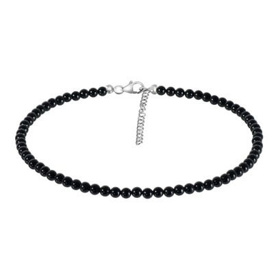 Collana in argento con Tormalina Nera