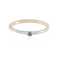Anello in oro con Diamante Blu I2