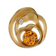 Ciondolo in argento con Ambra Baltica Cognac (dagen)