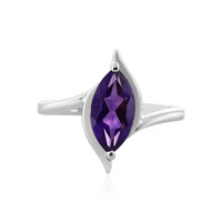 Anello in argento con Ametista Zambiana