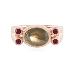 Anello in argento con Labradorite Porpora Maniry (KM by Juwelo)