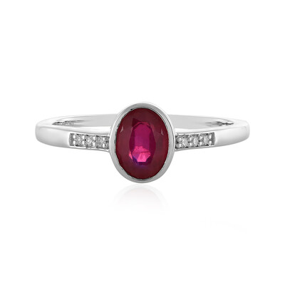Anello in argento con Rubino del Madagascar