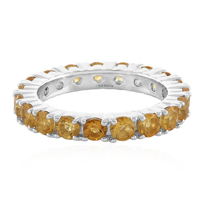 Anello in argento con Citrino