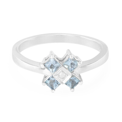 Anello in argento con Acquamarina Sao Domingos