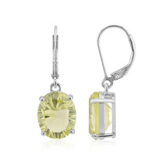 Orecchini in argento con Citrino Limone