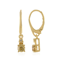 Orecchini in argento con Zircone Giallo