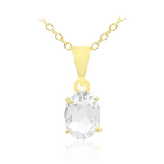 Collana in argento con Topazio Bianco