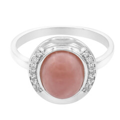 Anello in argento con Opale Rosa