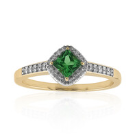 Anello in oro con Tsavorite AAA del Kenia
