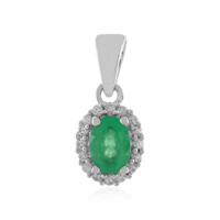Ciondolo in argento con Smeraldo Etiope