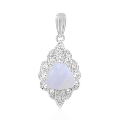 Ciondolo in argento con Agata Blue Lace