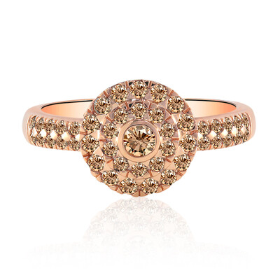 Anello in oro con Diamante Rose de France SI1 di Argyle (Annette)